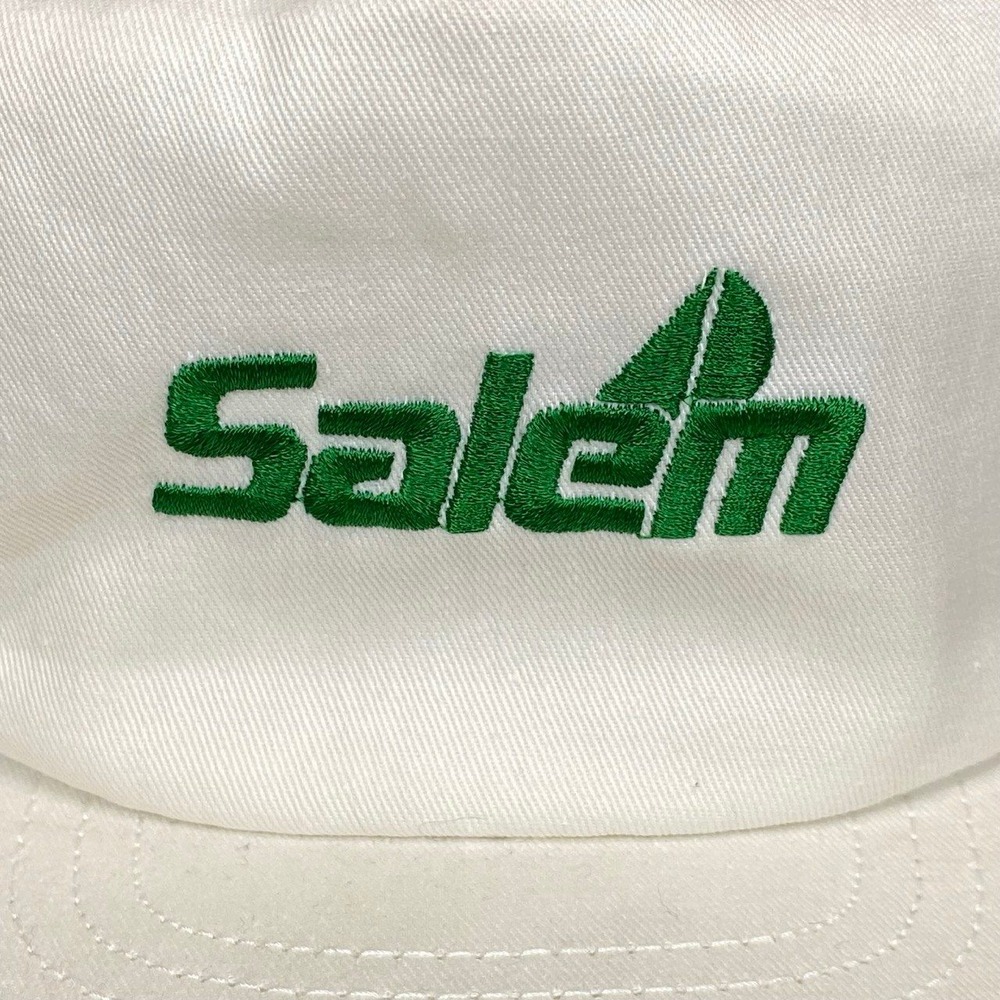Vintage Salem Cigarettes Snapback Hat White Green Tobacco Promo 90s Cap OSFM - Picture 3 of 11